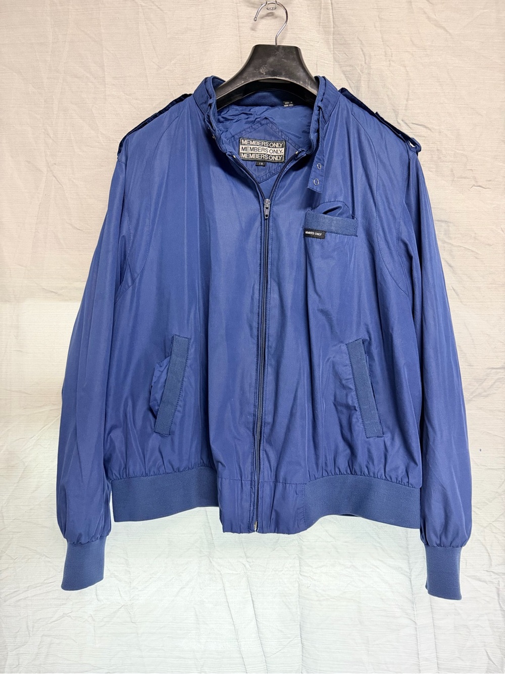 Members Only Royal Blue Lightweight Zip-Front Jacket